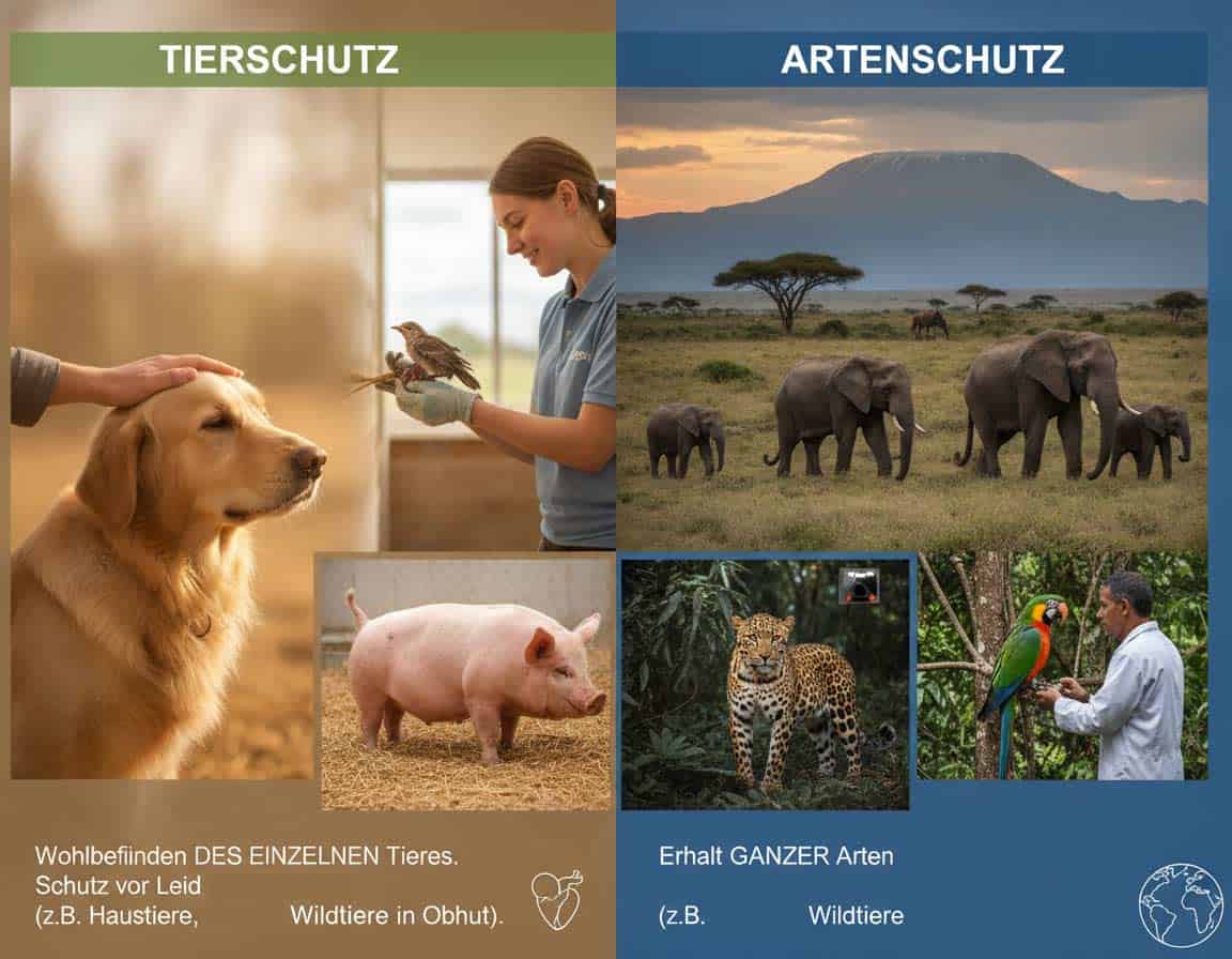 Was unterscheidet Artenschutz und Tierschutz Was unterscheidet Artenschutz und Tierschutz