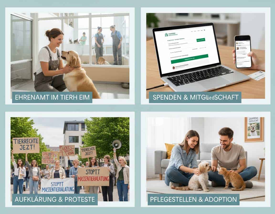 Wie man im Tierschutz aktiv werden kann