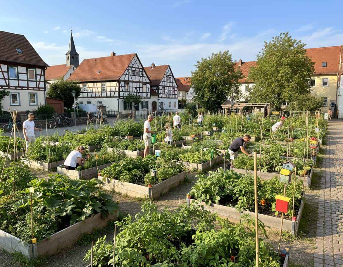 Gemeinschaftsgärten und Urban Gardening in einer deutschen Kleinstadt