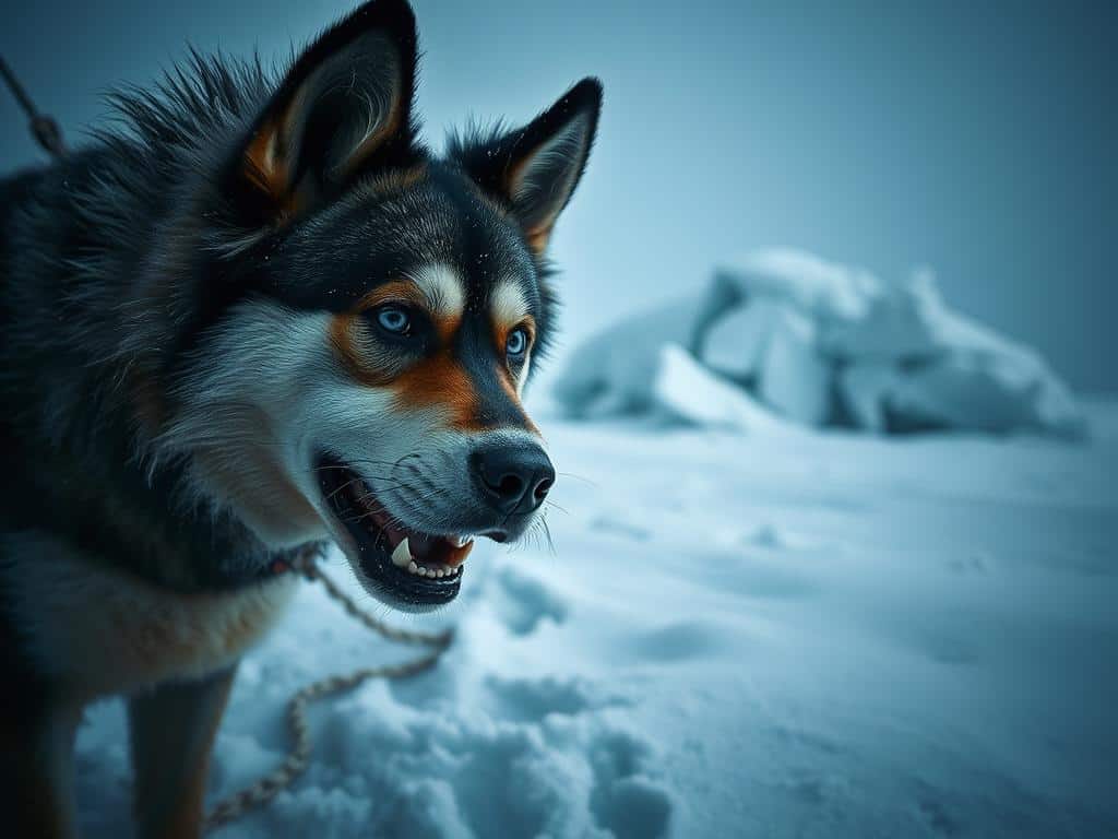Hund in Not