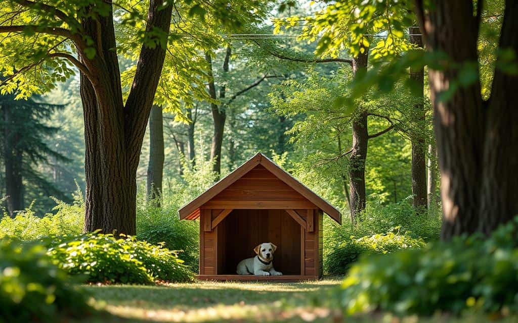 Hundehütten als sicherer Rückzugsort