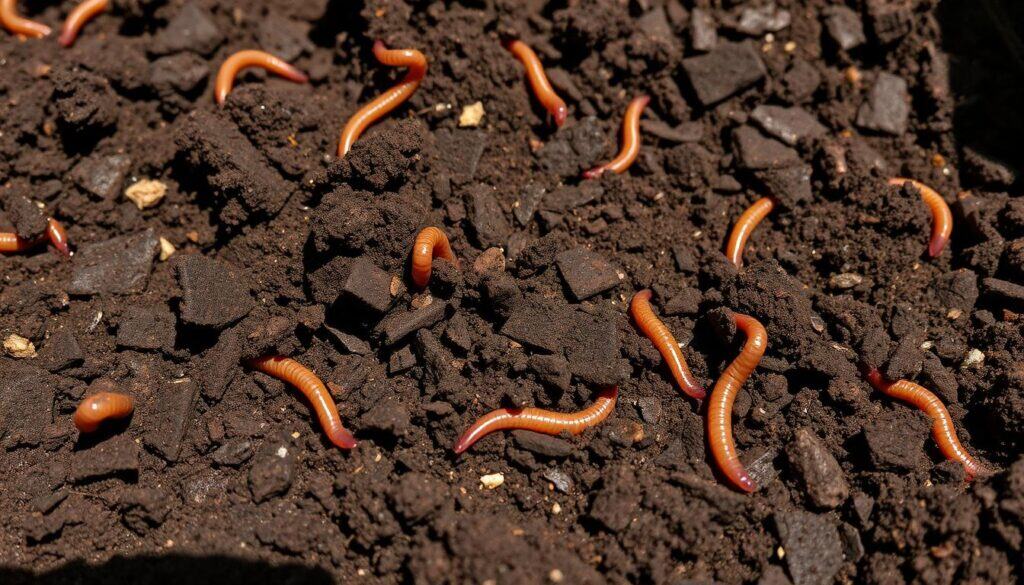 Gesunder Boden mit Regenwürmern als Grundlage für Bio Gärtnern