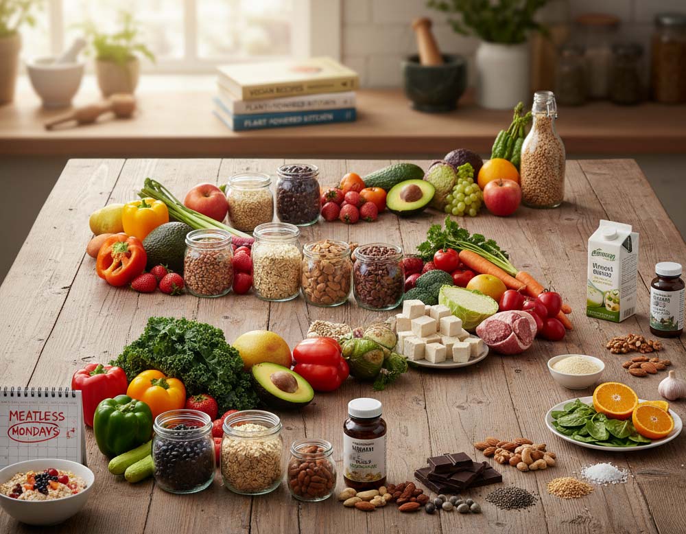 Schritt für Schritt vegan