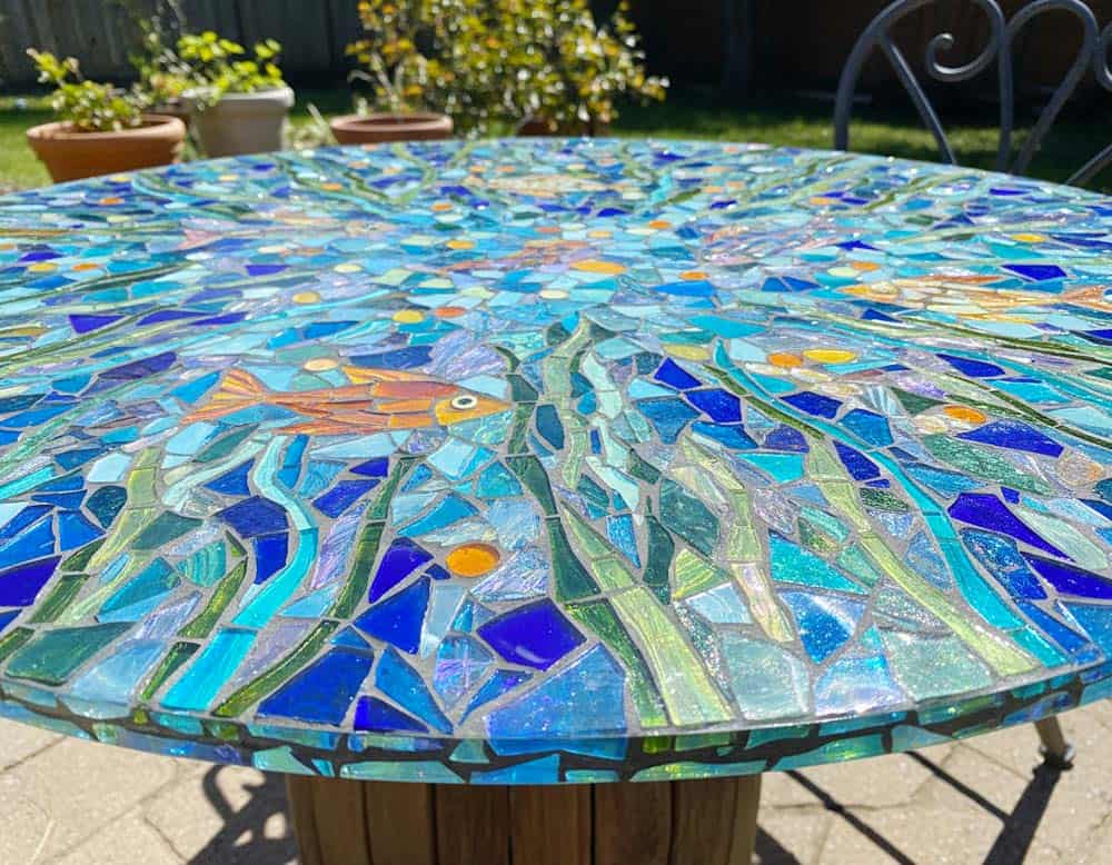 Glasmosaik - Deko mit Glasscherben Glasmosaik - Deko mit Glasscherben