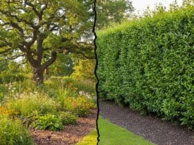 Baum versus Hecke im Kleingarten
