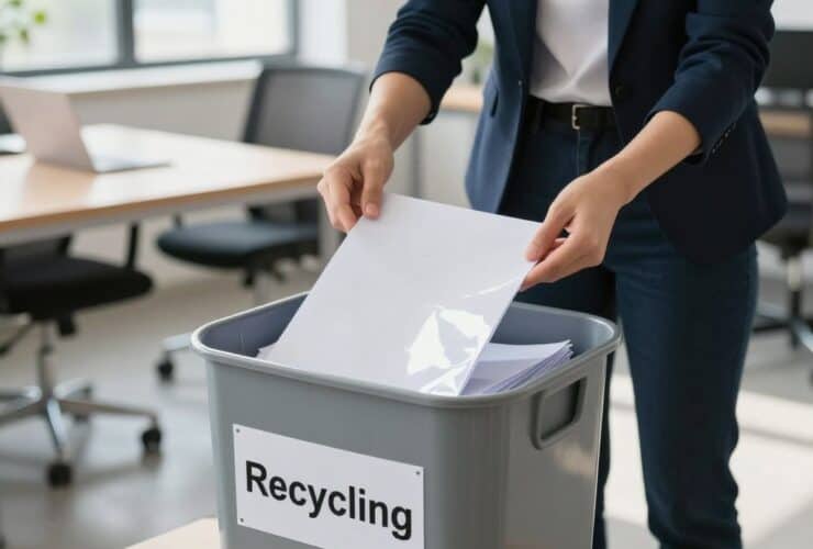 Beschichtetes Papier entsorgen