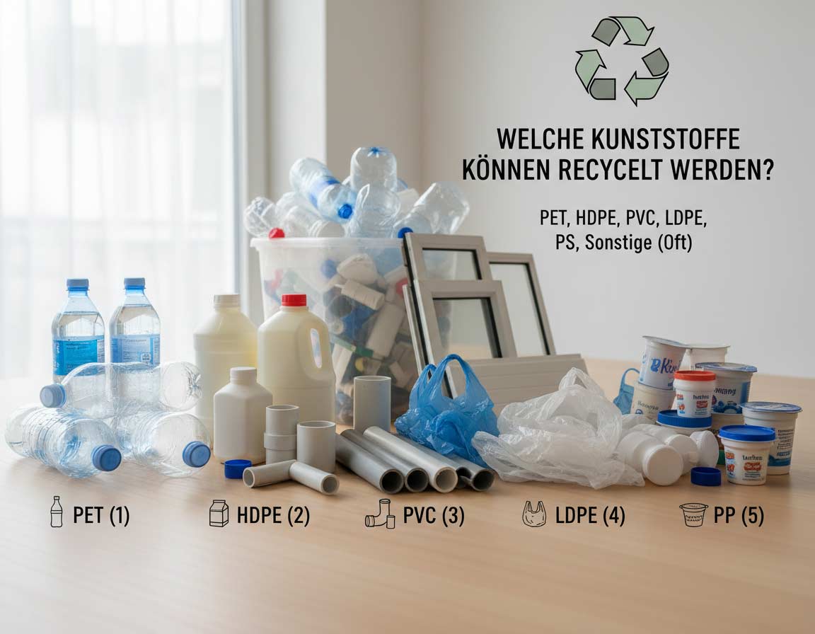 Welche Kunststoffe können recycelt werden?
